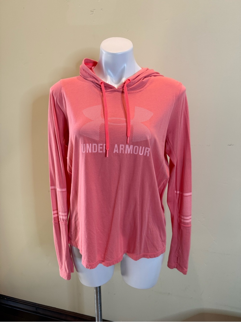 Under Armour Pink Lightweight Hooded Long Sleeve Top